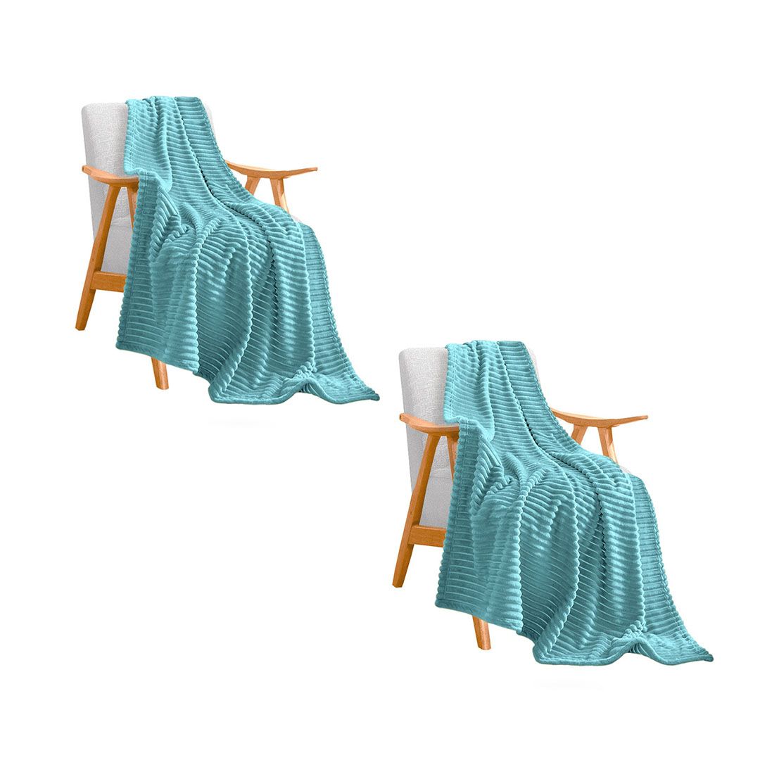 SOGA 2X Sky Blue Throw Blanket Warm Cozy Striped Pattern Thin Flannel Coverlet Fleece Bed Sofa Comforter SOGA 2X Sky Blue Throw Blanket Warm Cozy Striped Pattern Thin Flannel Coverlet Fleece Bed Sofa Comforter
