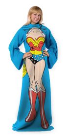 W Woman - Being Wonder Woman Star Wars: The Mandalorian; Comfy Mando Adult Silk Touch Comfy Throw Blanket with Sleeves; 48" x 71"